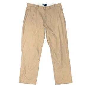 Polo Ralph Lauren Pant Mens 38 Warm Stone Chino High Rise Flat Front Cotton